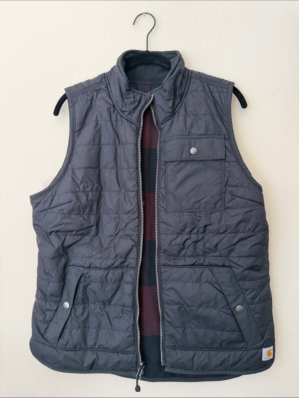 Carhartt Reversible Quilted Black Men's Vest